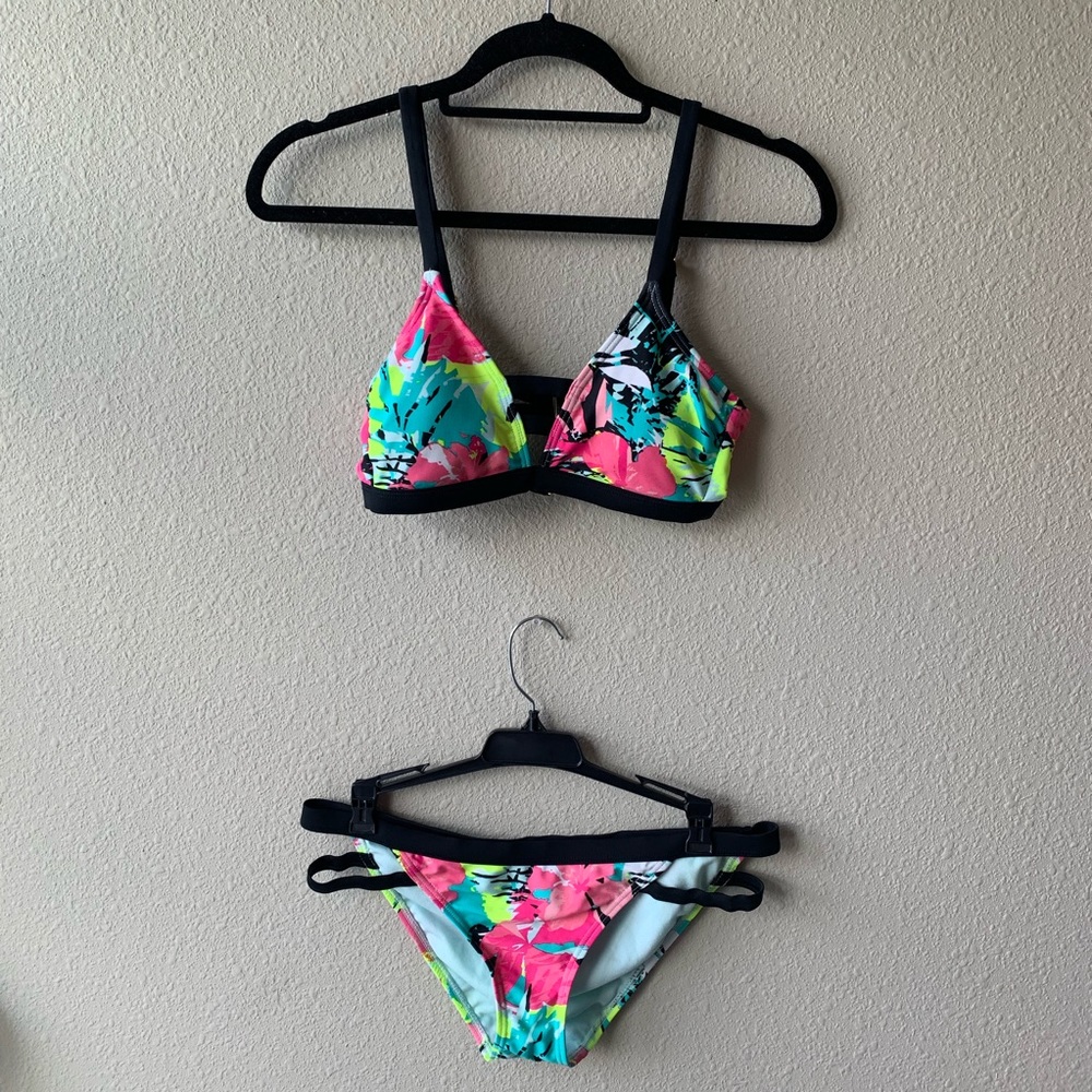 Neon floral bikini *PERFECT CONDITION*